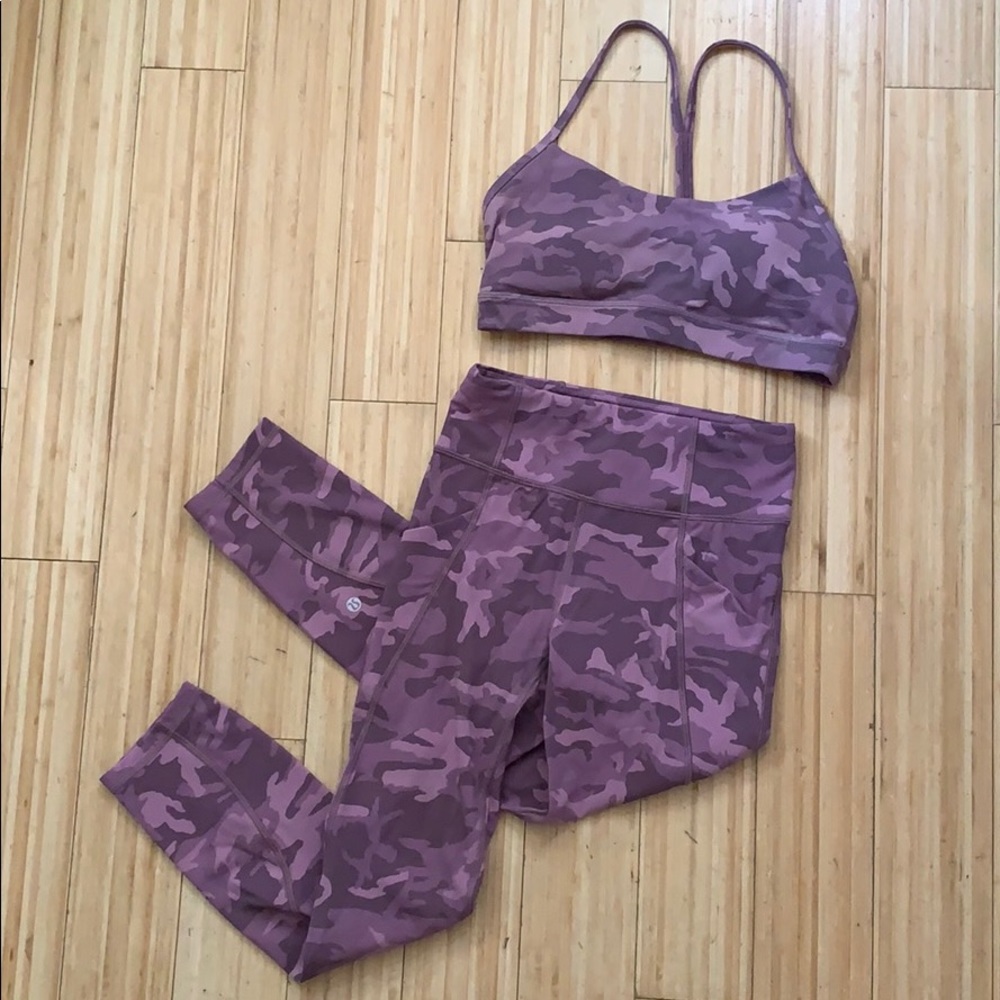 LULU LEMON - Purple Camo SET *SOLD OUT ONLINE* - Picture 1 of 7